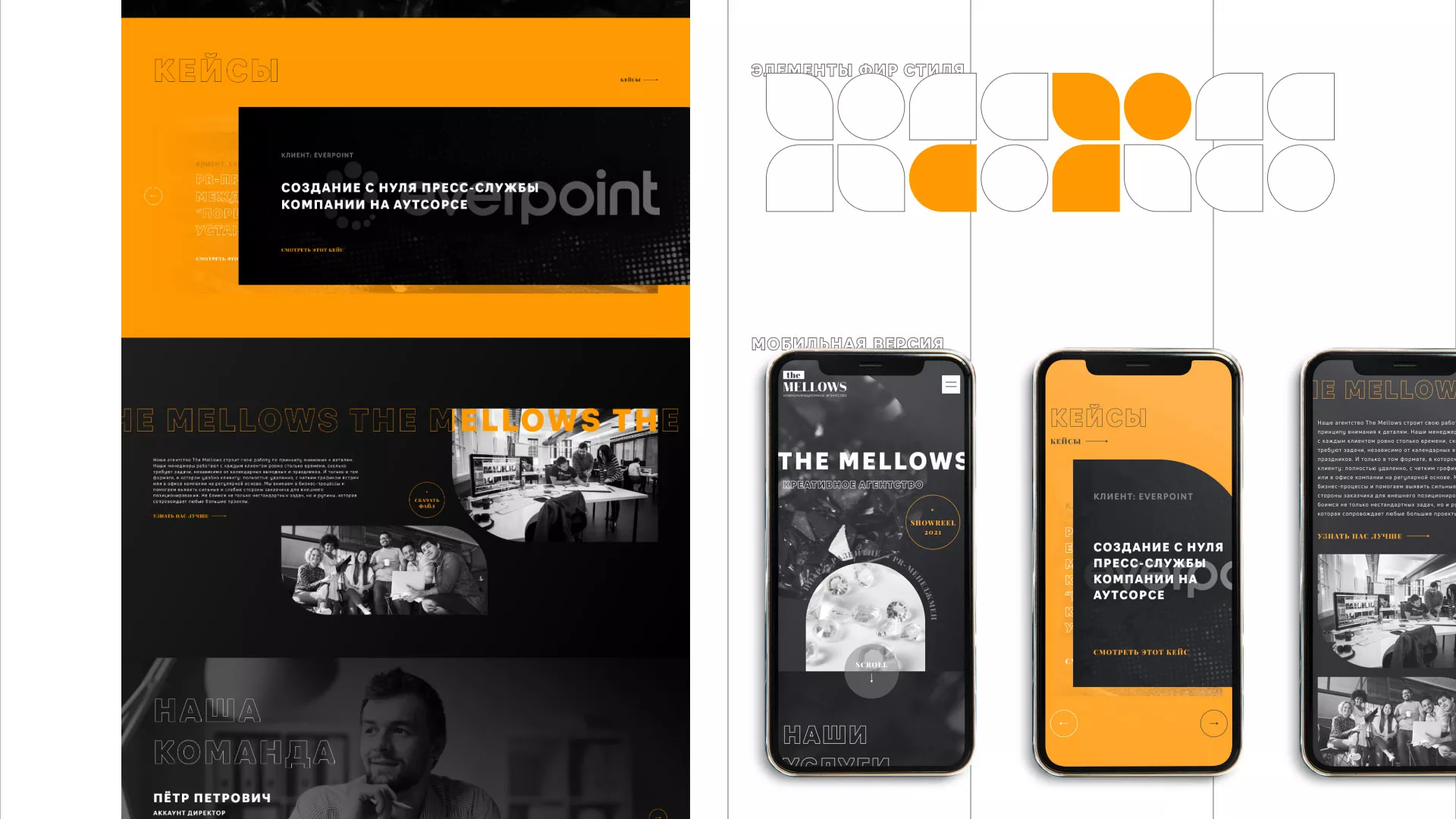 Разработка сайта креативного агентства «The Mellows» в Кяхте