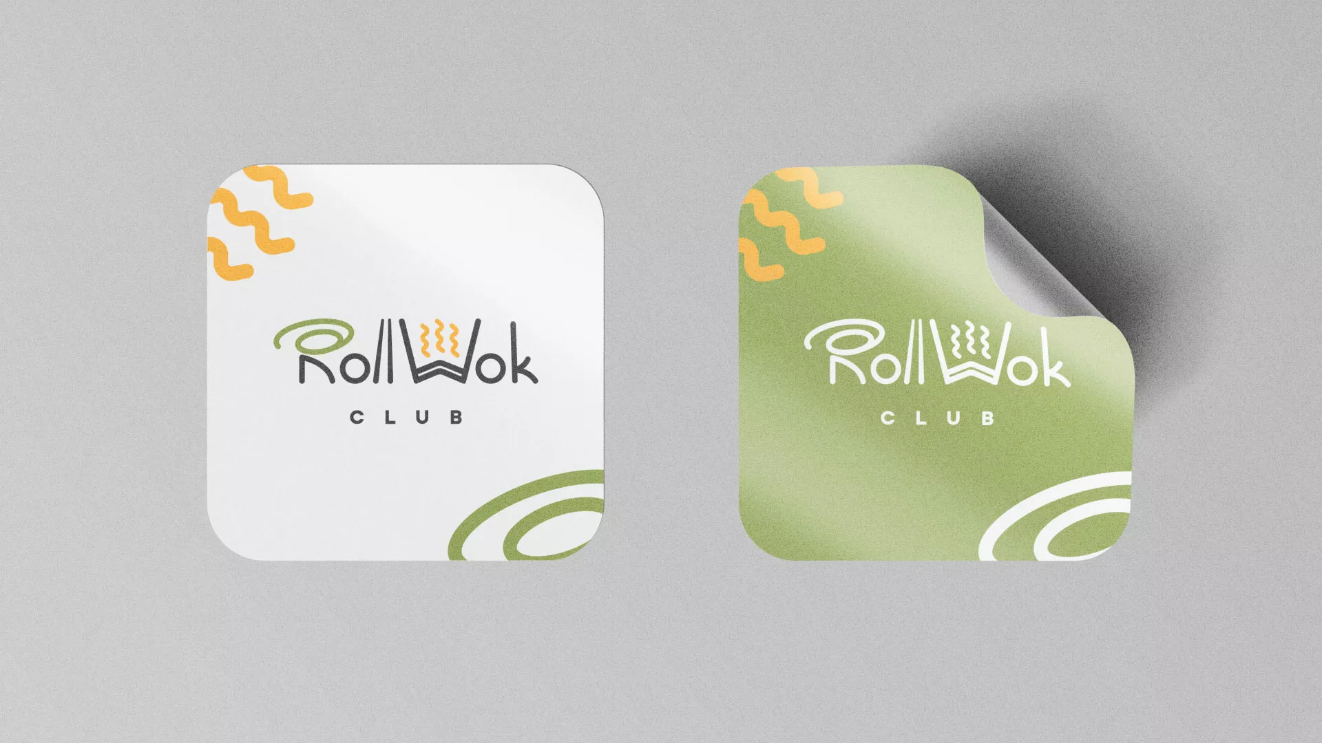 Разработка логотипа и фирменного стиля суши-бара «Roll Wok Club» в Кяхте